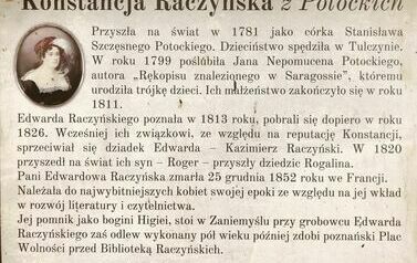 Historia Konstancji Raczyńskiej