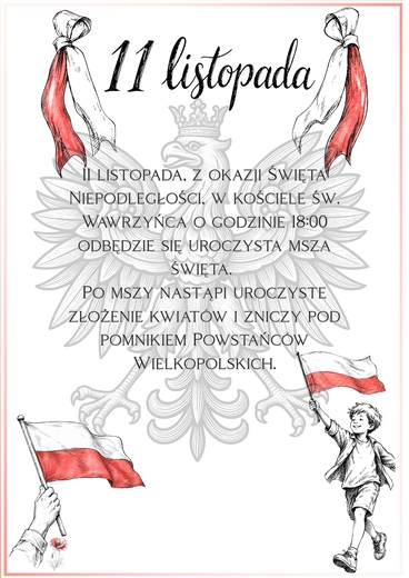 Uroczyste obchody Dnia Niepodległości.