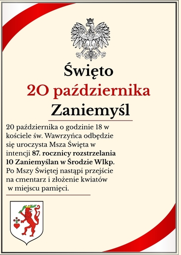 Święto 2O października Zaniemyśl