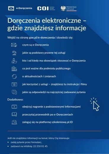 plakat edoręczenia