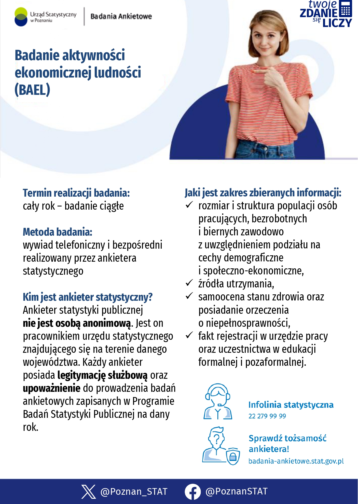 Plakat informacyjny o badaniu