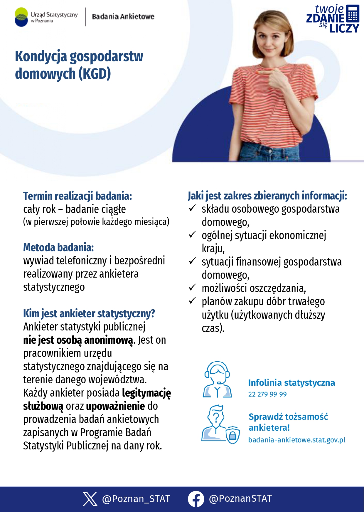 Plakat informacyjny o badaniu