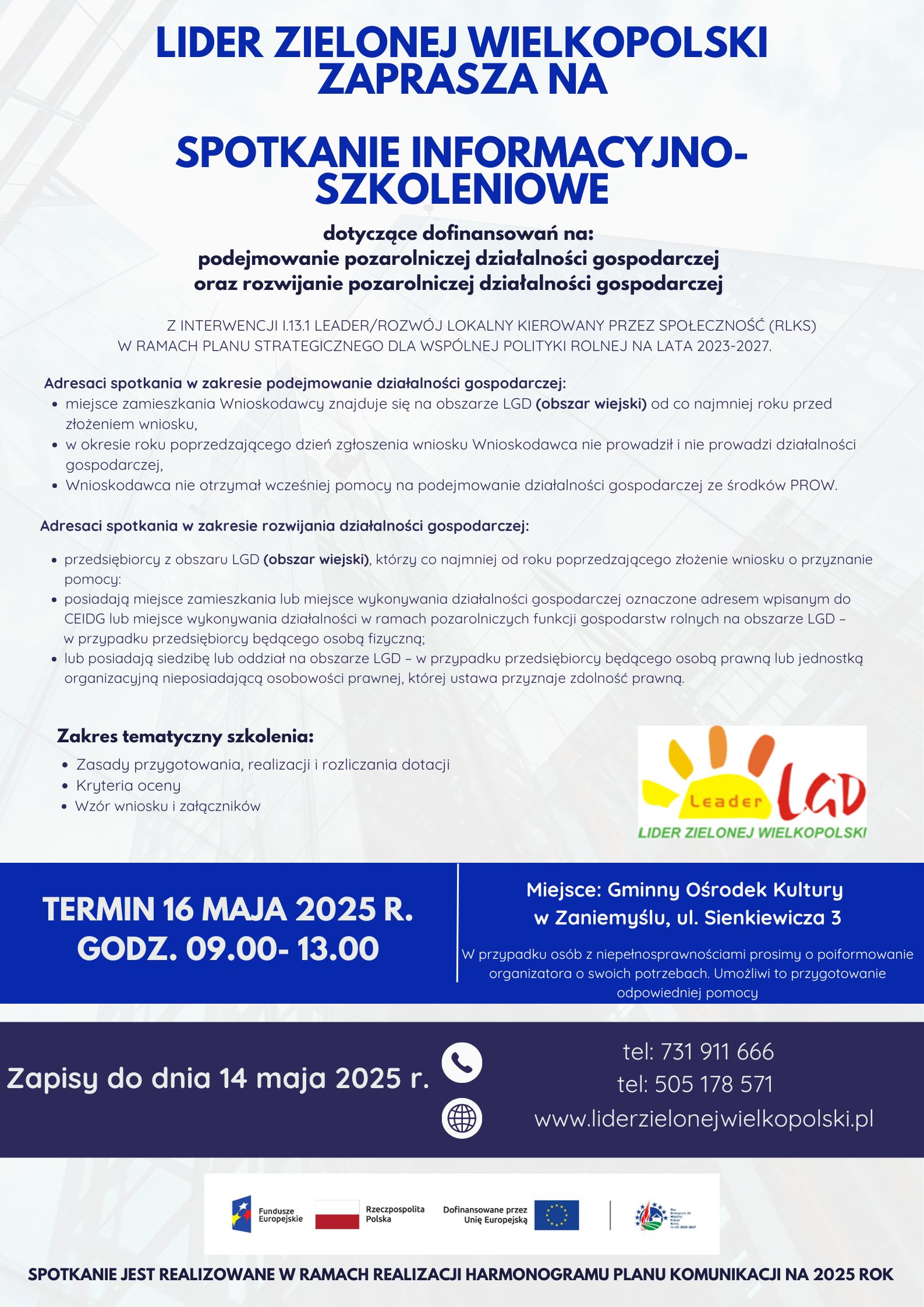plakat informacyjny