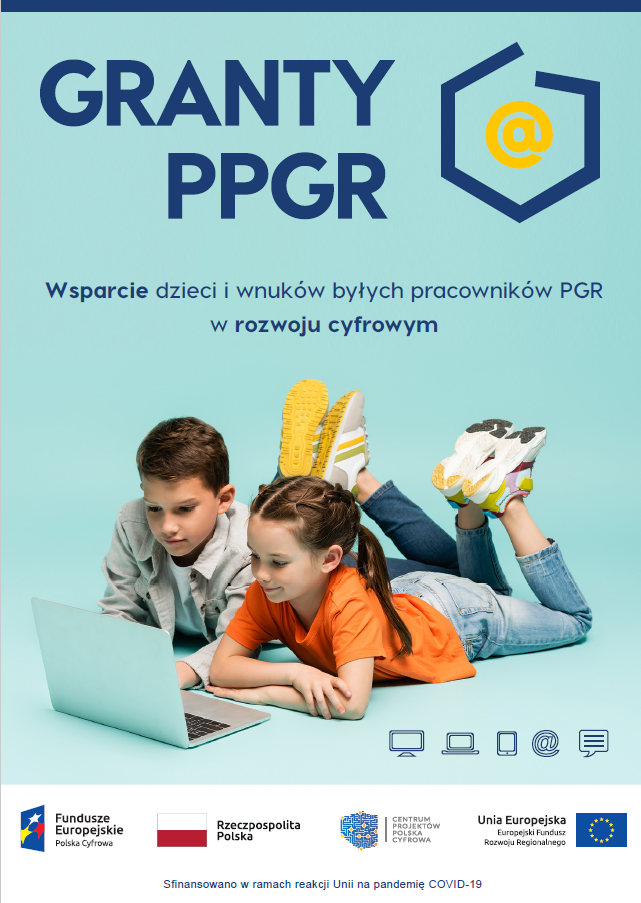 Plakat informacyjny "Granty PPGR"