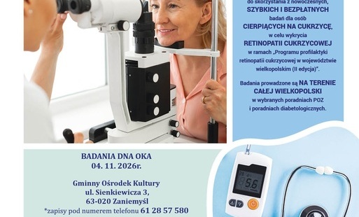 Zdjęcie do Bezpłatne badania dna oka